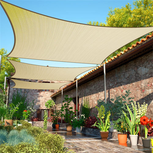 Zet mooi en wetenschappelijk in een van de outdoor zonneschermartefacten HDPE Sun Shade Sail