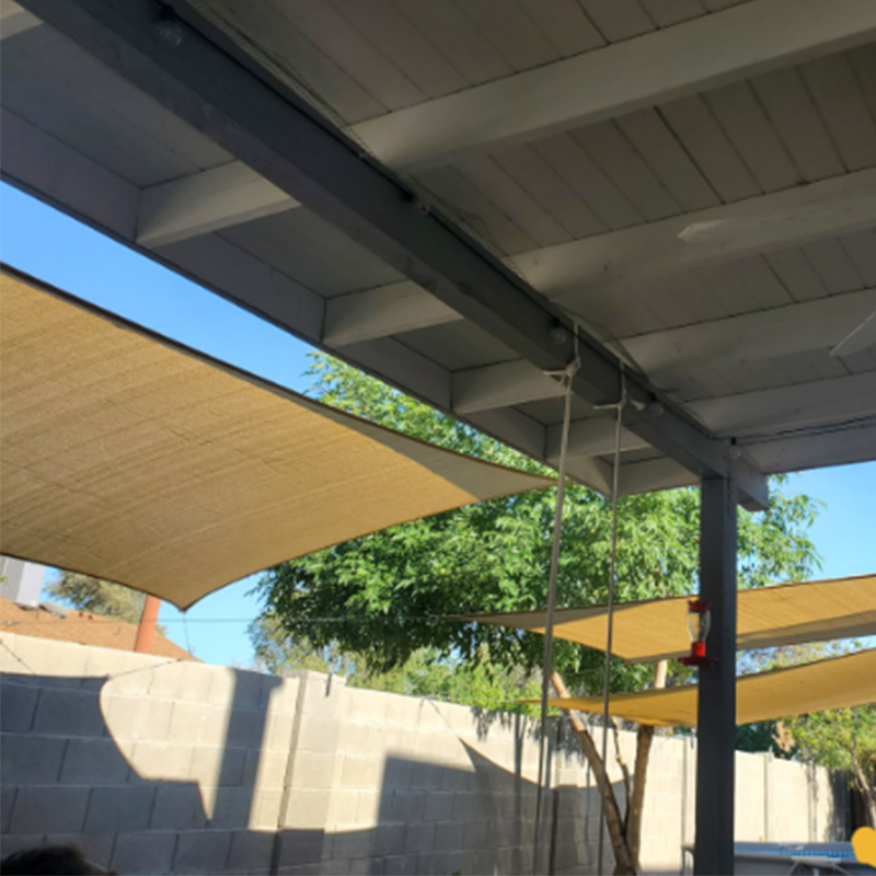 Hoe een zonneschermnet te installeren